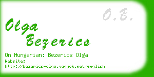 olga bezerics business card